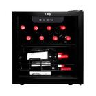 Adega De Vinhos Compressor Hq 36 Litros 12 Garrafas Preto Hq-