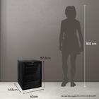 Adega De Vinhos Compressor Hq 48 Litros 16 Garrafas Preto Hq-