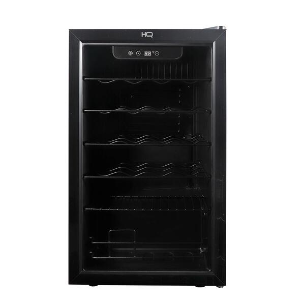 Adega De Vinhos Compressor Hq 75 Litros 24 Garrafas Preto Hq-