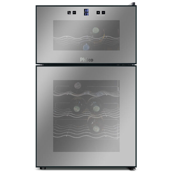 Adega De Vinhos Philco Ph24 Dz 24 Garrafas 2 Portas 220v