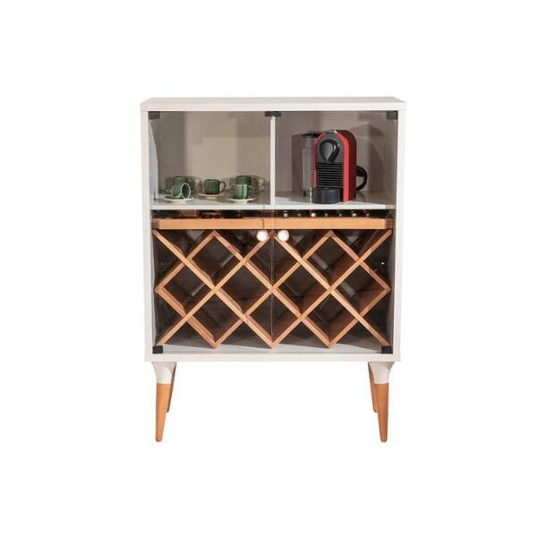 Adega Drop 90 Cm Cinamomo C/ Off White Fosco