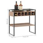 Adega E Aparador Veneza Industrial Montana