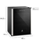 Adega Electrolux 24 Garrafas Preta Wsf24 127v 01242wba135 Ade