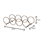 Adega Empilhável 4 Garrafas 2 Unidades Cor Cobre Future