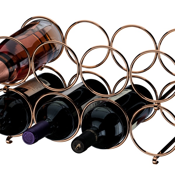 Adega Empilhável 4 Garrafas 2 Unidades Cor Cobre Future