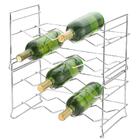 Adega Empilhável 8 Garrafas Vinho Suporte Garrafeira Horizont