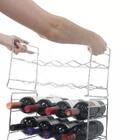 Adega Empilhável 8 Garrafas Vinho Suporte Garrafeira Horizont