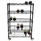 Adega Estante Arame Aço Preto 3 Prateleiras 27 Garrafas Vinho