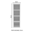 Adega Madesa Glamy 20 Cm - Branco