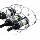 Adega Oval Para 6 Garrafas Aço Cromado