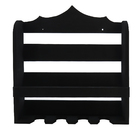 Adega Para 4 Garrafas E 4 Taças Madeira Rustica Preta