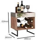 Adega Para 6 Garrafas Com Espelho E Pés De Metal Aurora Amade