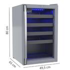 Adega Piubella 100 Para 24 Garrafas Cinza