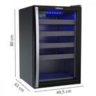 Adega Piubella 100 Para 24 Garrafas Preto- 127V