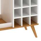 Adega Retrô Nogal E Branca