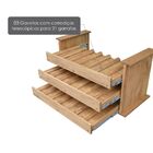 Adega Rústico 3 Gavetas Para Vinhos Win - Suporta 21 Garrafas