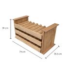 Adega Rústico 3 Gavetas Para Vinhos Win - Suporta 21 Garrafas