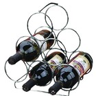 Adega Suporte Para Vinho Triangular 6 Garrafas Aço Cromado