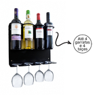 Adega Suspensa Metal Pretopara 4 Garrafas