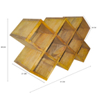 Adega Tipo Colmeia Para 8 Garrafas Arrigo Móveis Pinus Verniz