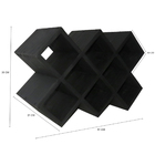 Adega Tipo Colmeia Para Até 08 Garrafas Arrigo Móveis Pinus P