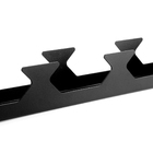 Adega Vertical Barra Vinho Duplo -10 Garrafas Aço -preto Fosco