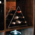 Adega Vinho Aramada De Mesa Empilhável Garrafeiro 6 Garrafas