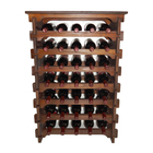 Adega Vinho Madeira 35 Garrafas Tipo Mesinha Cor Imbuia C05 C