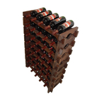 Adega Vinho Madeira 40 Garrafas Cor Imbuia C05 Cevey Adegas E