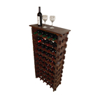 Adega Vinho Madeira 50 Garrafas Tipo Mesinha Cor Imbuia C05 C