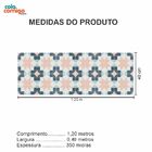 Adesivo  Piso Ladrilho Estrela Rosa Lavável Antiderrapante