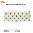 Adesivo  Piso Ladrilho Girassol Lavável Antiderrapante