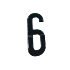 Adesivo Alfanumérico Grande Preto - 6