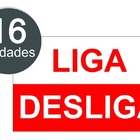 Adesivo Autocolante Etiqueta Liga Desliga 16 Unidades Tamanho