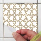 Adesivo Azulejo Bege E Branco - Cozinha Banheiro 16 Unidades