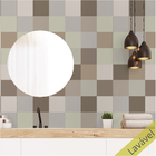 Adesivo Azulejo Color Block Caqui - Cozinha Banheiro 16 Unida