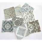 Adesivo Azulejo Damasco - Cozinha Banheiro 16 Unidades