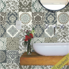 Adesivo Azulejo Damasco - Cozinha Banheiro 16 Unidades