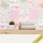 Adesivo Azulejo Flores Baby - Cozinha Banheiro 16 Unidades