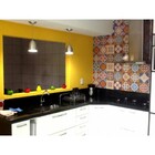 Adesivo Azulejo Hidráulico Café - Cozinha Banheiro 16 Unidades