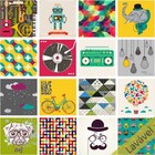 Adesivo Azulejo Hipster - Cozinha Banheiro 16 Unidades