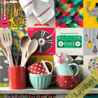 Adesivo Azulejo Hipster - Cozinha Banheiro 16 Unidades