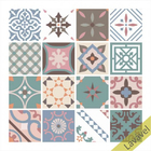 Adesivo Azulejo Mandala Psicodélica - Cozinha Banheiro 16 Uni