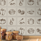 Adesivo Azulejo Para Cozinha Alimentos Lavável + Kit Aplicaçã