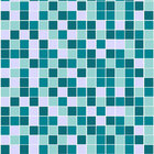 Adesivo Azulejo Pastilhas  Azul Cinza Branco Para Cozinha