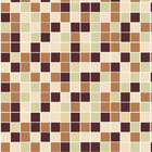 Adesivo Azulejo Pastilhas Bege Amarelo E Marrom Para Área Gou