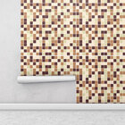 Adesivo Azulejo Pastilhas Bege Amarelo E Marrom Para Área Gou
