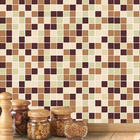 Adesivo Azulejo Pastilhas Bege Amarelo E Marrom Para Área Gou