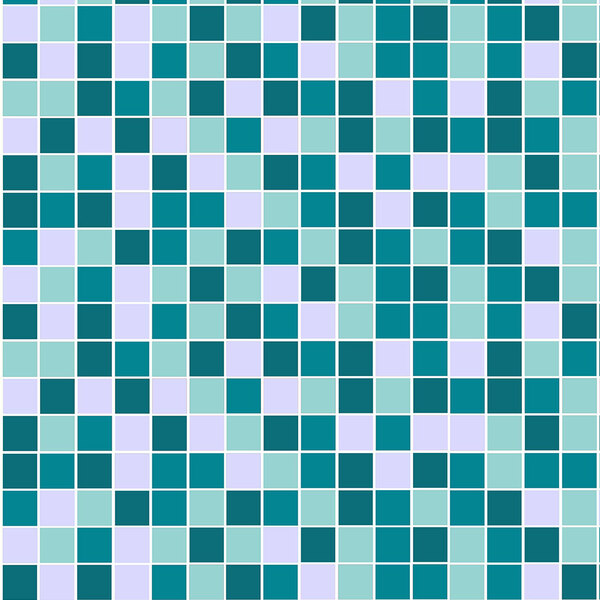 Adesivo Azulejo Pastilhas Lavável Em Tons De Azul Cinza E Bra