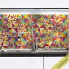 Adesivo Azulejo Tangran - Cozinha Banheiro 16 Unidades